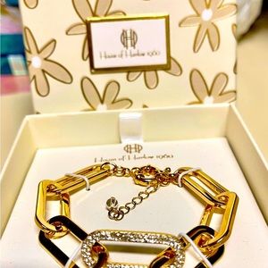 NIB House of Harlow Chunky Gold link Bracelet
